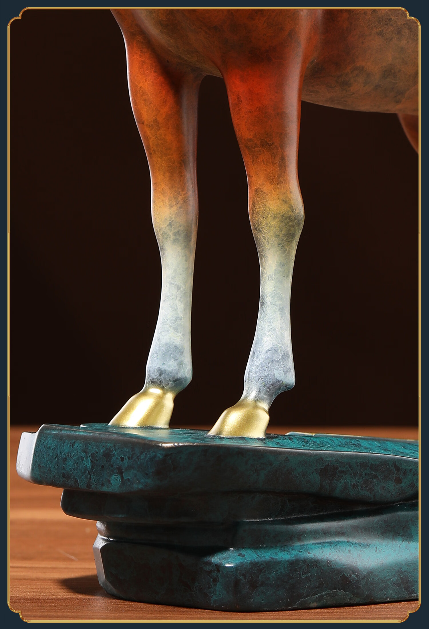 Daming Copper Craftsman Copper Deer Ornament - Prosperity and Longevity Deer Figurine for Living Room and Office Desk, Chinese Style Creative Home Decor, Housewarming Gift 7