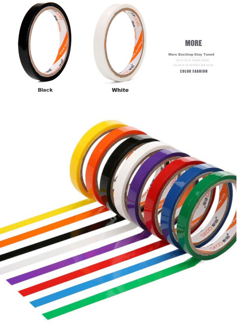 Sitoo Colored Tape, 5S Management, Laboratory Warning Line, Yellow 7 Rolls, Factory Identification, Desktop Marking Tape, 5s Positioning Adhesive Tape 7