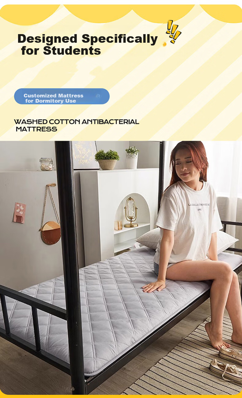 AVIVI College Dormitory Six-Piece Set: Thin Mattress, Pillow, 1.5 Jin Duvet Insert, Duvet Cover, Bed Sheet, Pillowcase for 0.9m Bed with Huanxianggou Desig 5