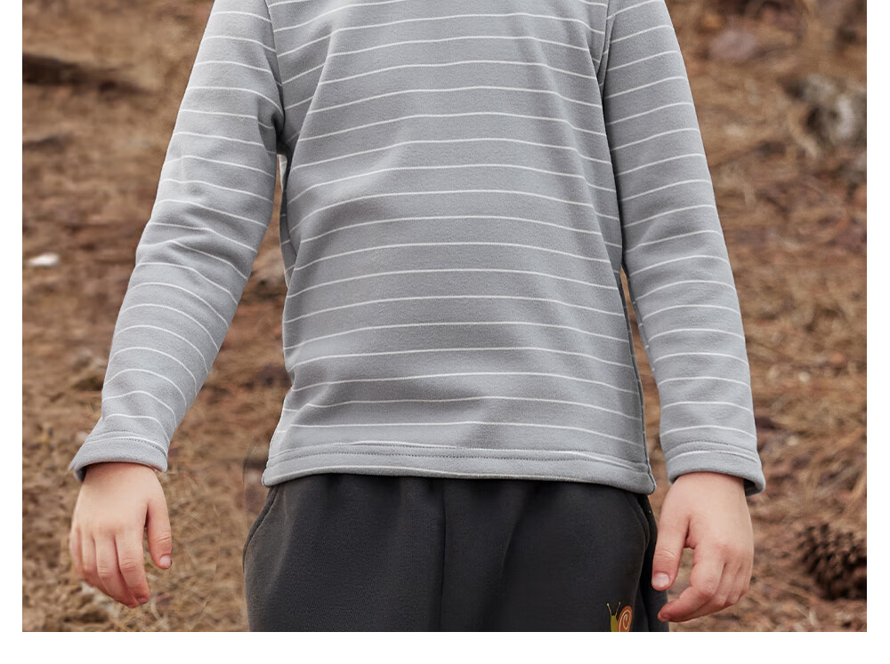 Beitais Kids Long Sleeve T-Shirt Spring and Autumn New Striped Boys and Girls Baby Mid-Neck Cotton Base Shirt 28