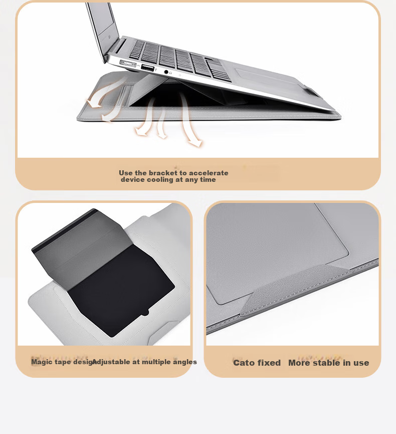 Milooky Non-Magnetic Laptop Sleeve for Men And Women, Compatible with 15.6-Inch Apple, Huawei, Lenovo Pro 16 Laptops, Protective Case 3