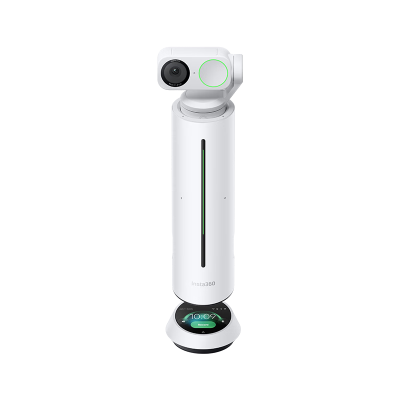 Insta360 Wave AI Omnidirectional Microphone + Link2 Conference Camera 5m Pickup Smart Noise Reduction Voice Tracking USB/C Plug and Play (Dynamic White Set)