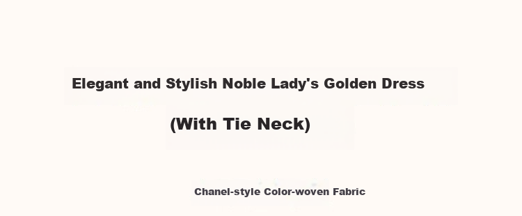 DME Winter Elegant Little Chanel Style Wool Blend Faux Two-Piece Ribbon Collar Ruffle Edge Dress Brown Red XL 1