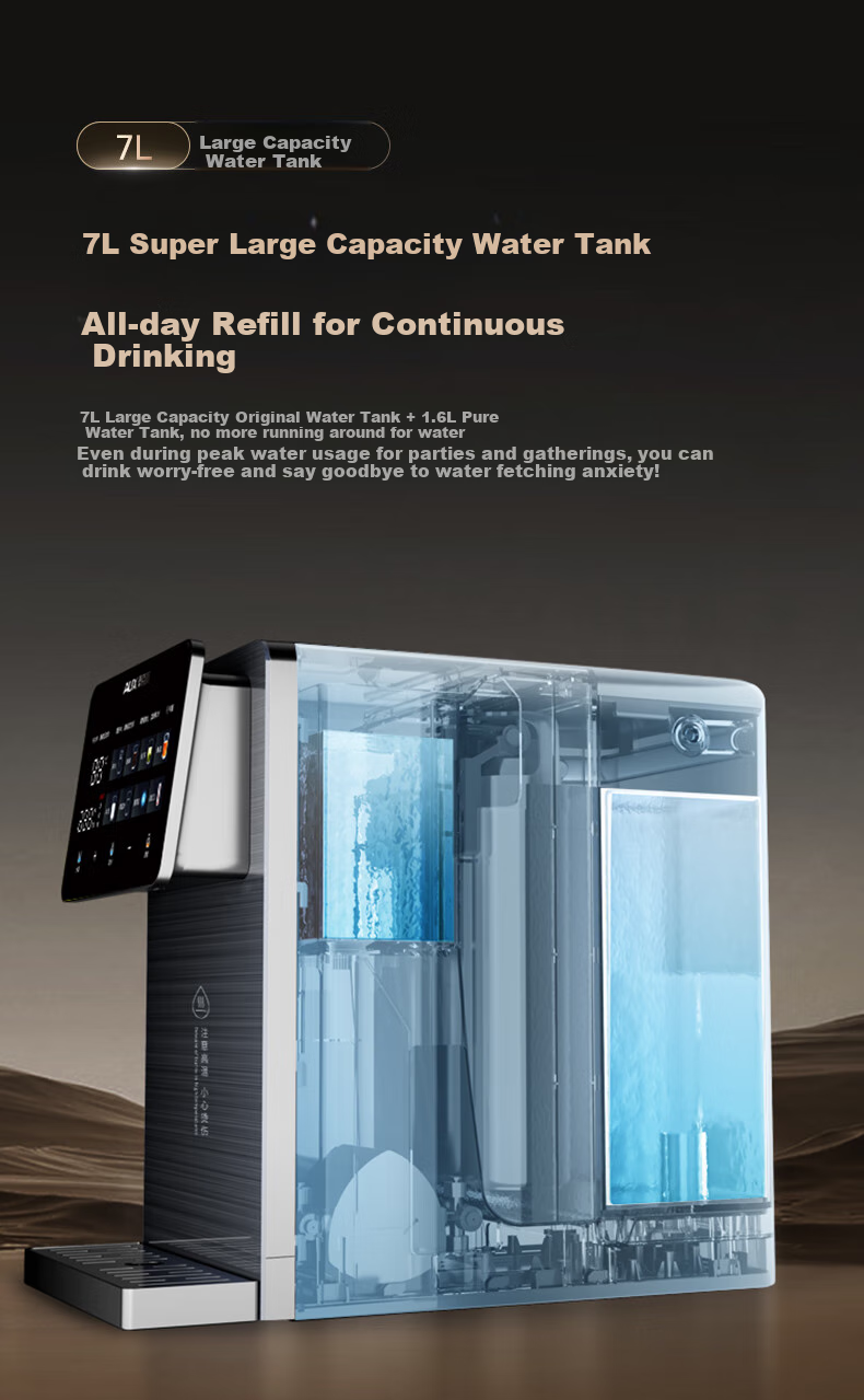 AUX Desktop Drinking Water Purifier with Heating And UV Sterilization, Direct Drinking Machine, 200G Fresh Hot Water Instant Dispenser for Home Use, RO Reverse Osmosis Filtration Water Purifier All-In Machine V16 8
