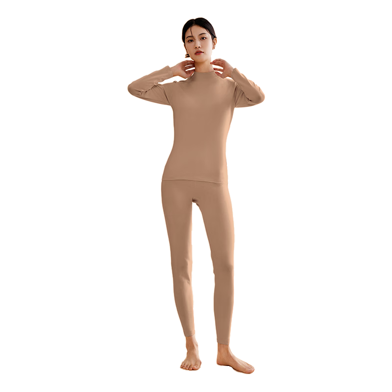 Three-Needle Thermal Underwear Set for Men and Women, Xinjiang Long-Staple Cotton, Autumn Base Layer, Brushed Cotton Knit, Couples Pajama Set