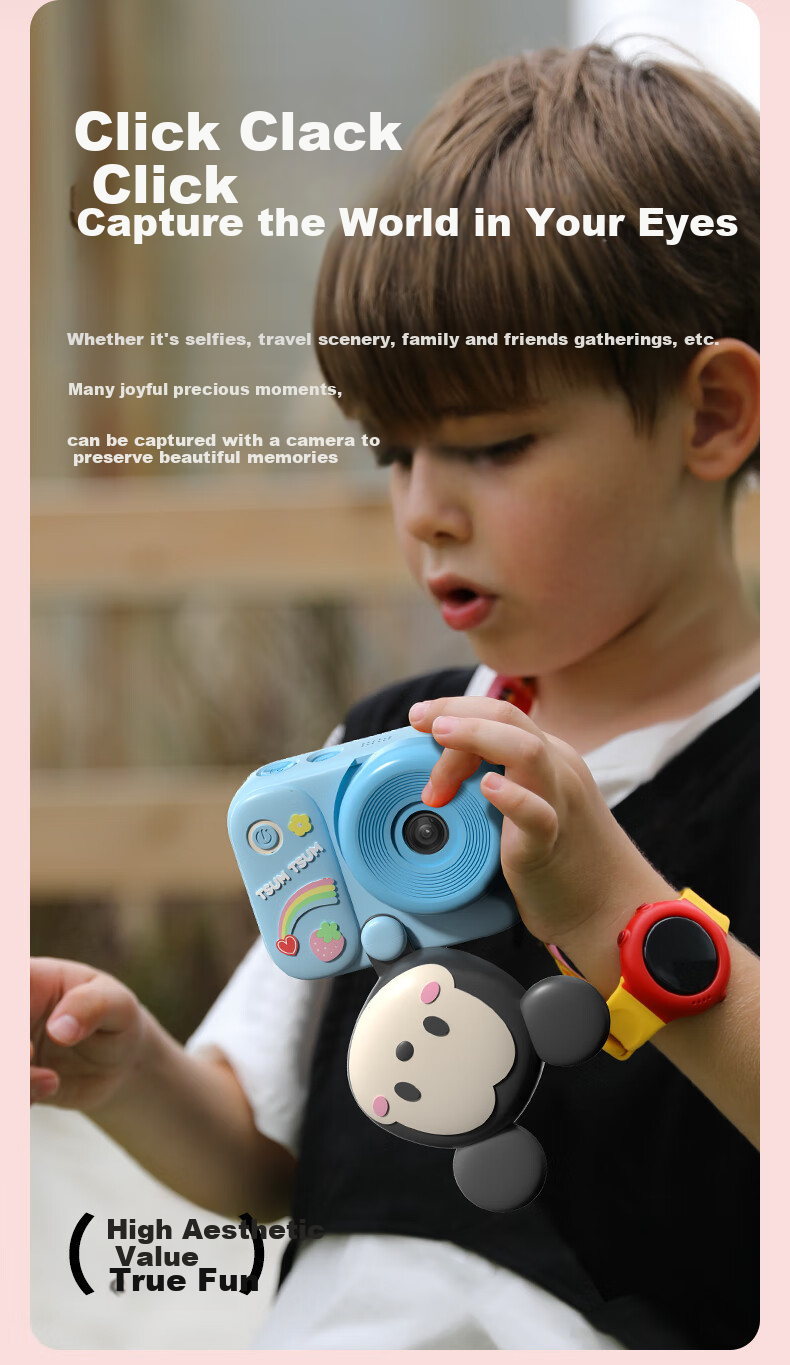 Disney Children's Digital Camera, Handheld Portable CCD Camera with Video Function, Instant Camera, Birthday Gift for Boys And Girls 3