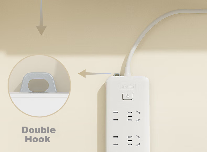 Etman Six-Outlet Home Power Strip / Office Power Bar / Desktop Power Strip / Extension Cord / Surge Protector / Power Board / Power Socket Extension Cable with Switch, 1.2 Meters, 6 Outlets 21