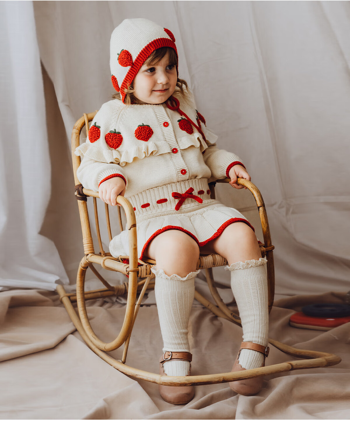 Happyology UK Hand-Embroidered Sweater Kids Baby Girls Autumn Winter Coat Knitwear 7