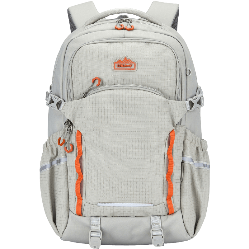 KALA·Y Ultra-Light Anti-Drop Multifunctional Backpack for College and High School Students Oatmeal Gray 30L