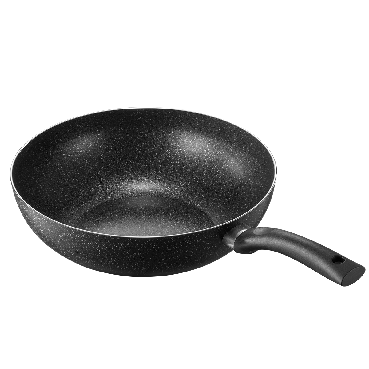 Midea Non-Stick Wok, Frying Pan, Flat Bottom Pan, Skillet, Kitchen Utensil, Compatible with Induction And Gas Stoves, Easy to Clean, Low Smoke