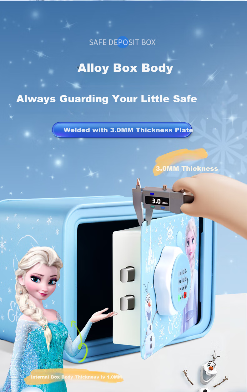 Disney Elsa Princess Piggy Bank for Ages 7-14, Children's Toy Money Box, Savings Safe for Girls And Boys, Birthday Gift Elsa 4
