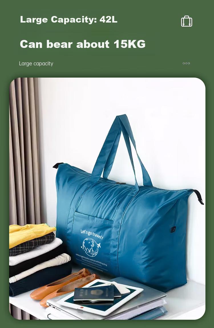 Banzheni Travel Bag, Large Capacity Foldable Suitcase with Handle for Men And Women, Storage Bag for Maternity, Fitness Handheld Crossbody Bag 5