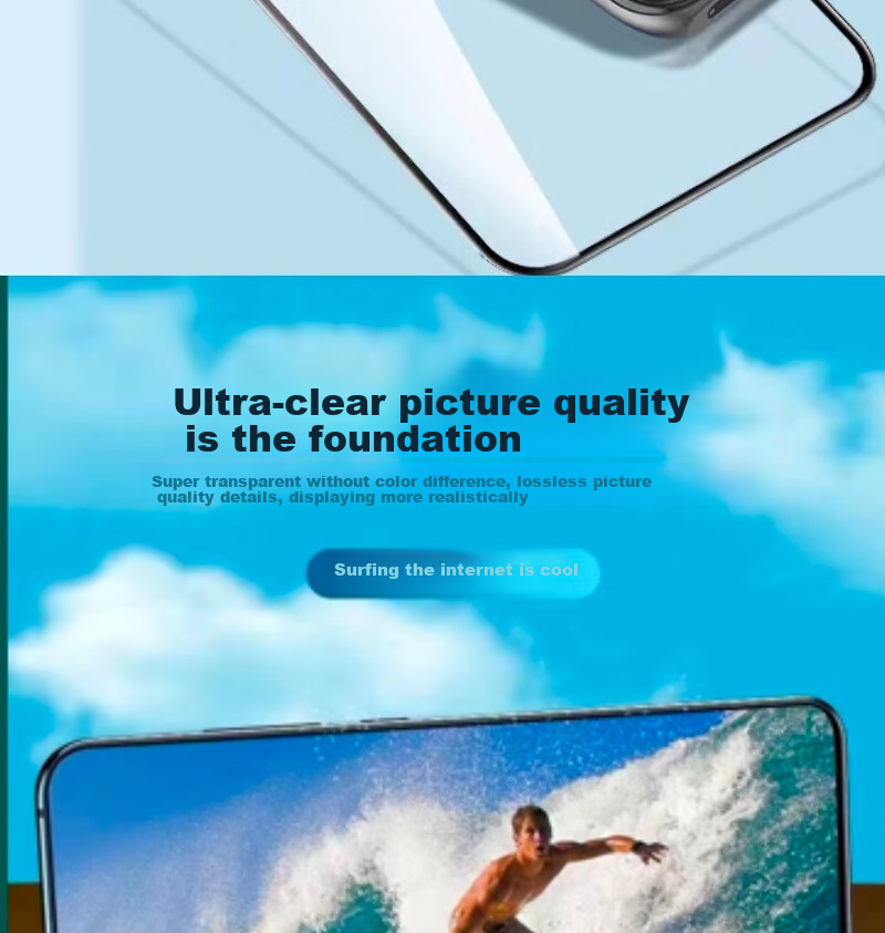 MAIKUQI Compatible with IQOOz10 Turbo+/Z10x/Changxiang80/OPPO A3i/A1/A2/A1s/K11x/K13x Universal HD Tempered Glass Screen Protector, 2-Pack 6