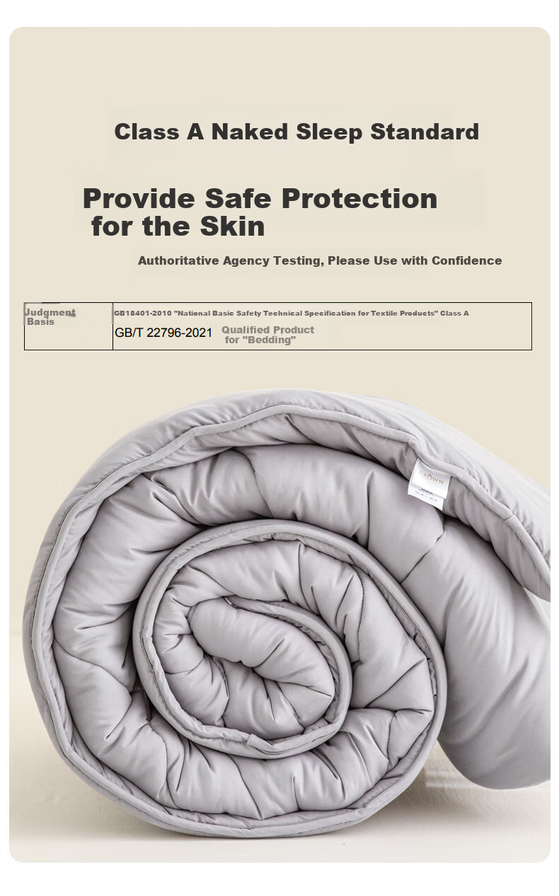 CROWN Soybean Fiber Quilt, Spring And Autumn Comforter, Air Conditioning Summer Cool Quilt, All-Season Cotton Bedding, Double Size, 8 Jin, 200x230cm 9