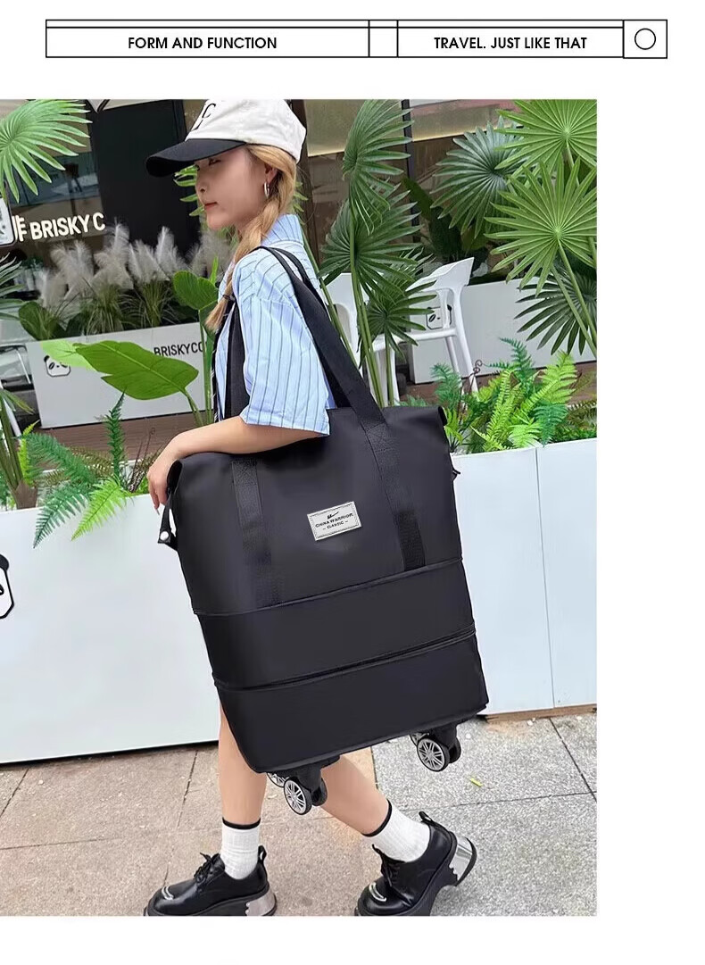 Huili Universal Wheel Suitcase, Travel Bag for Women with Large Capacity, Carry-On Luggage for Men, with Wheels, Wet And Dry Separation Storage Bag 20