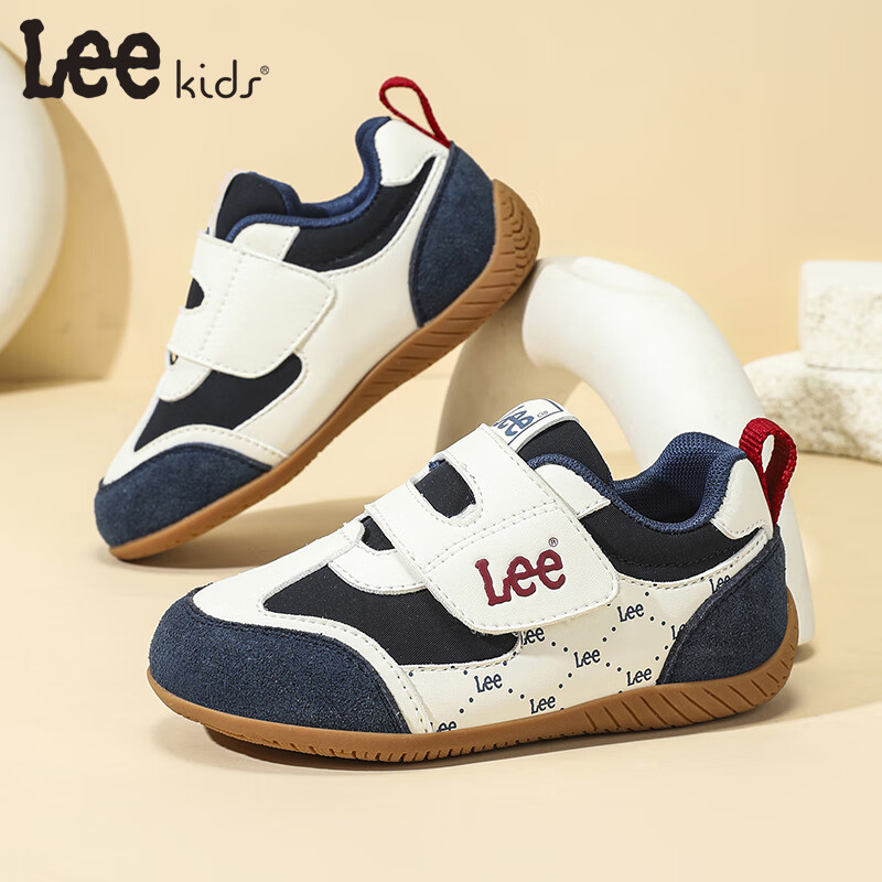 LEE KIDS Children's Shoes, Autumn New Style Kids Sneakers, Non-Slip Sports Shoes for Girls, Casual Shoes for Boys, Dark Blue, Size 32