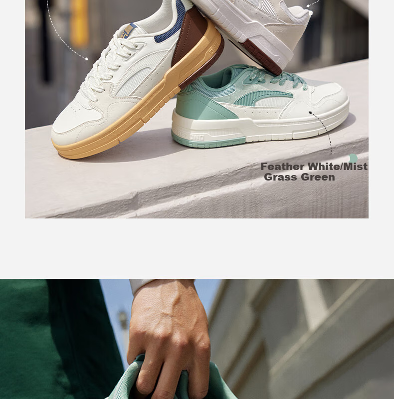 361° Men's Sports Shoes, Spring And Summer Starry Casual Flat Lightweight Trendy Versatile Sneakers for Men, 672536608-2, Size 40 5