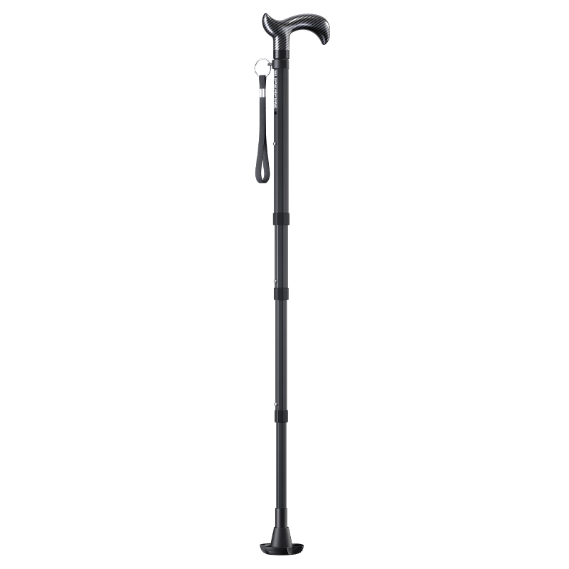 SupFire Walking Stick, Ultra-Lightweight Adjustable Telescopic Cane for Elderly, Medical Single-Foot Non-Slip Crutch for Seniors