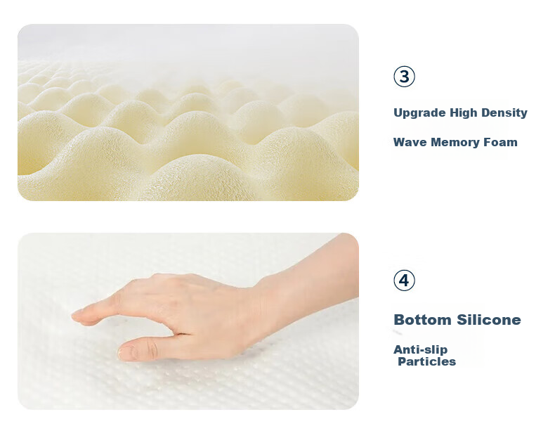 La Torretta Memory Foam Mattress, Class A 35D Antibacterial Slow Rebound Bed Pad, Double Foldable Tatami for Two People, 1.8x2 Meters 4