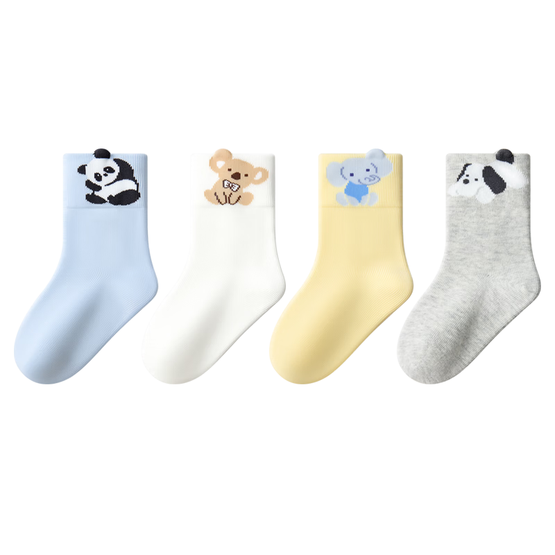 Baby Cotton Socks Spring Autumn A-Class Unisex Newborn Infant Seamless Mid-Calf Socks Non-Binding Legs Autumn