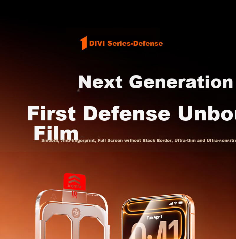 DIVI [Instant Application Dust-Free Case 2 Sets | No Black Border] Suitable for Apple 17 Tempered Glass Screen Protector, IPhone 17 Pro Phone Film, Dust-Proof, Shockproof, Anti-Fingerprint, Ultra-Thin Full Coverage Protective Film 2