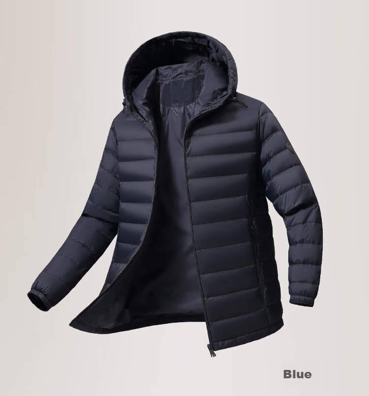 SNOWFLYING Autumn And Winter Men's down Jacket, Lightweight Short Hooded Puffer Casual Warm Windproof Coat for Men And Wome 10