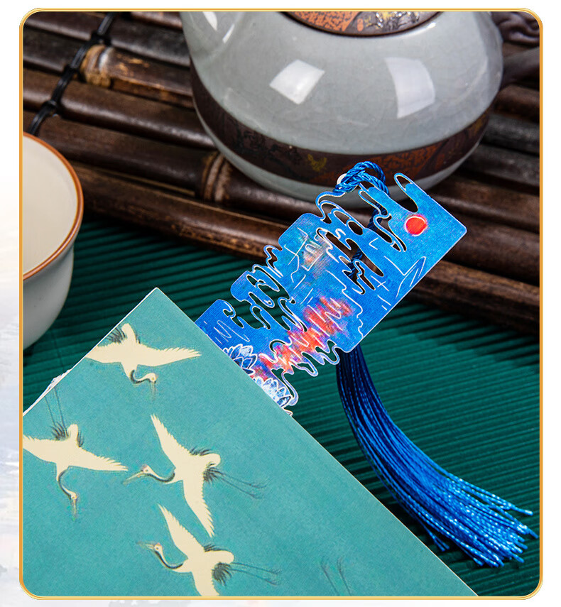 Tianshun Vintage Oil Painting Bookmark High-End Exquisite Metal Van Gogh Bookmark Classical Creative Aesthetic Birthday Gift for Girls Cultural and Creative Student School Opening Reward Simple Packag 16