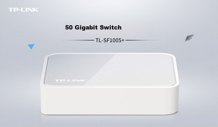 TP-LINK 5-Port 100Mbps Switch, Surveillance Network Cable Splitter, Home Dormitory Splitter, TL-SF1005+ 1