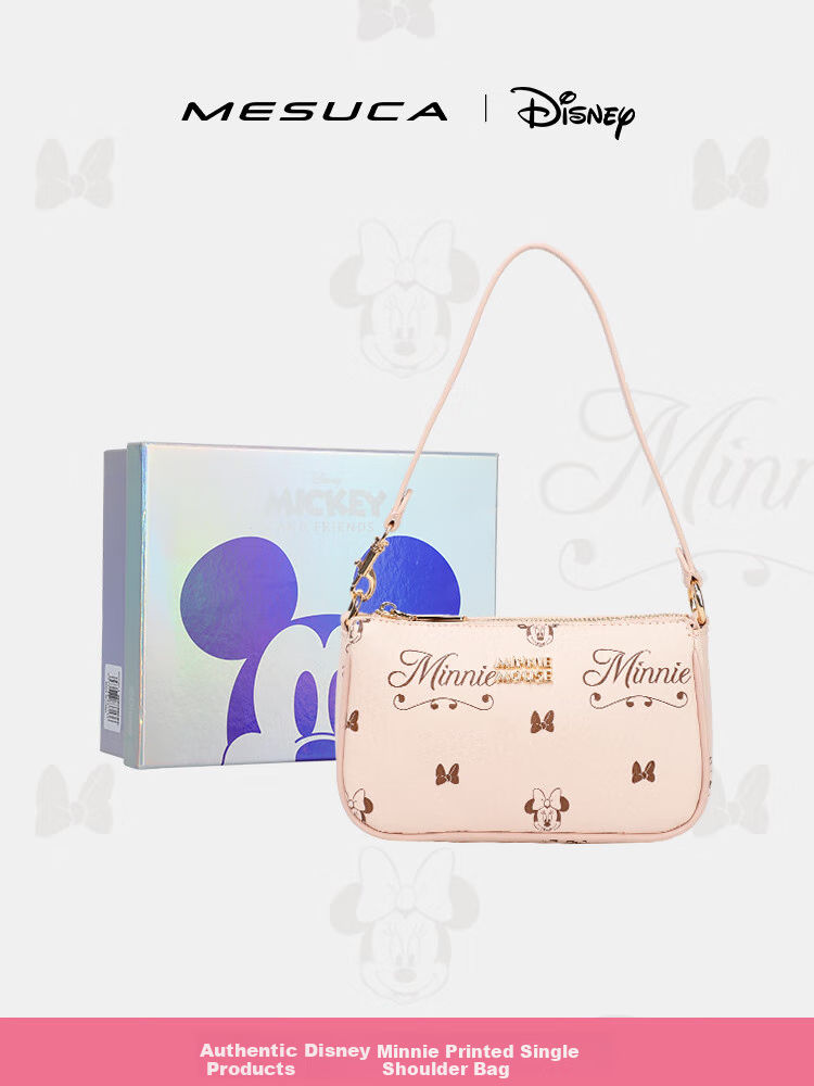 Disney Handbag, Women's Shoulder Crossbody Bag, Minnie Mouse Design, Underarm Bag, Birthday Gift Box Set for Wome 2