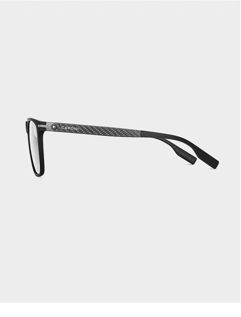 CAPONI Carbon Fiber Polarized Photochromic Sunglasses for Men UV Protection Day and Night Driving 15