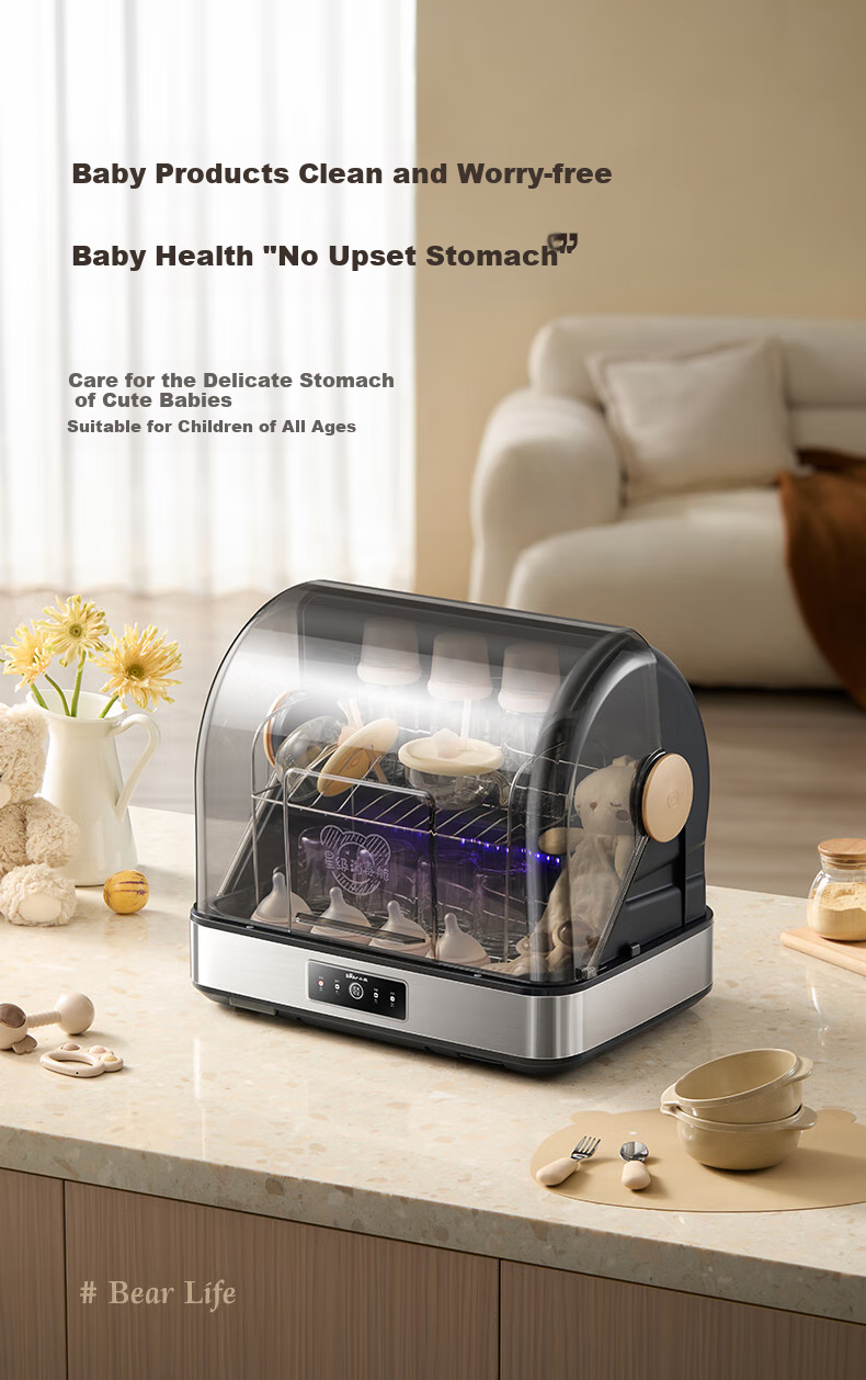 Bear Multi-Functional Disinfection Cabinet, Countertop Home Kitchen Dish And Chopstick Rack, Baby Bottle And Teaware Sterilizer, Large Capacity UV Drying Sanitation Cabinet ZTD55-C30B3 21