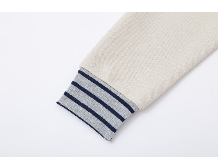 Demana Fresh Cloud Cotton Autumn Lazy Loose Fit Ribbed Colorblock Cuff Sweatshirt 11