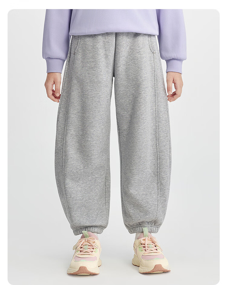 Balabala BalaOne Kids Fleece-Lined Pants Girls Sports Long Pants 2025 Winter Warmth 208425108004 4