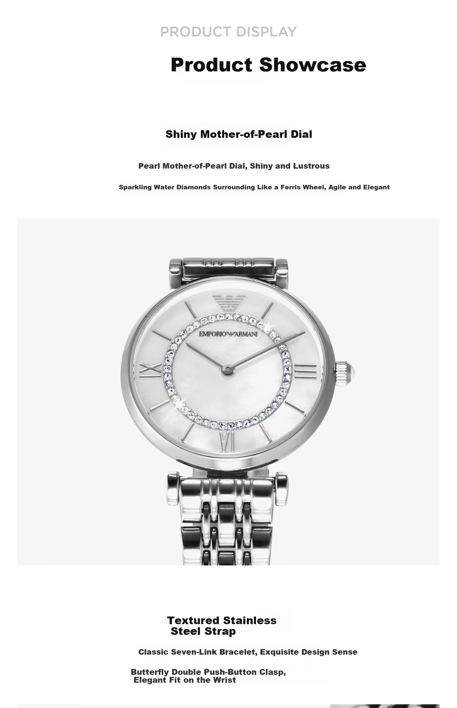 EMPORIO ARMANI Women's Watch, Maitenxing Series Quartz Watch, Birthday Gift for Girlfriend, AR1908 7