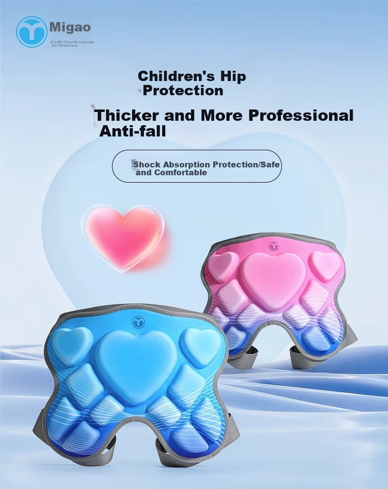 Migao Children's Skiing And Snowboarding Protective Knee Pads, Roller Skating And Ice Skating Outer Wear, Fall Prevention Knee Pads, Multi-Sport Universal Protective Pads 1