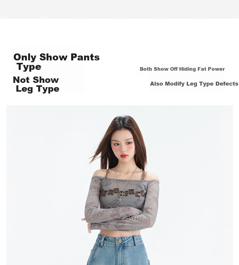 LangSha Embroidered Wide-Leg Jeans for Women, Spring 2025 Thin Vintage Style with Large Pockets, High-Waisted Washed Straight-Leg Jeans 8