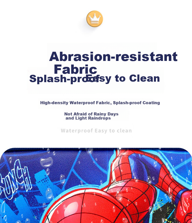 Disney Children's Backpack for Primary School Students Grades 1-3, Ultra-Light Breathable Large Capacity Antibacterial Water-Resistant Spider-Man Backpack for Boys 9