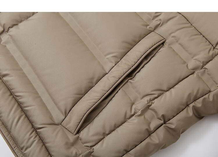 Demana Warm Winter Mini Heater 90% Duck Down Stand Collar Magnetic Buckle Strap Double-Layer Laminated Direct-Fill Down Jacket 3