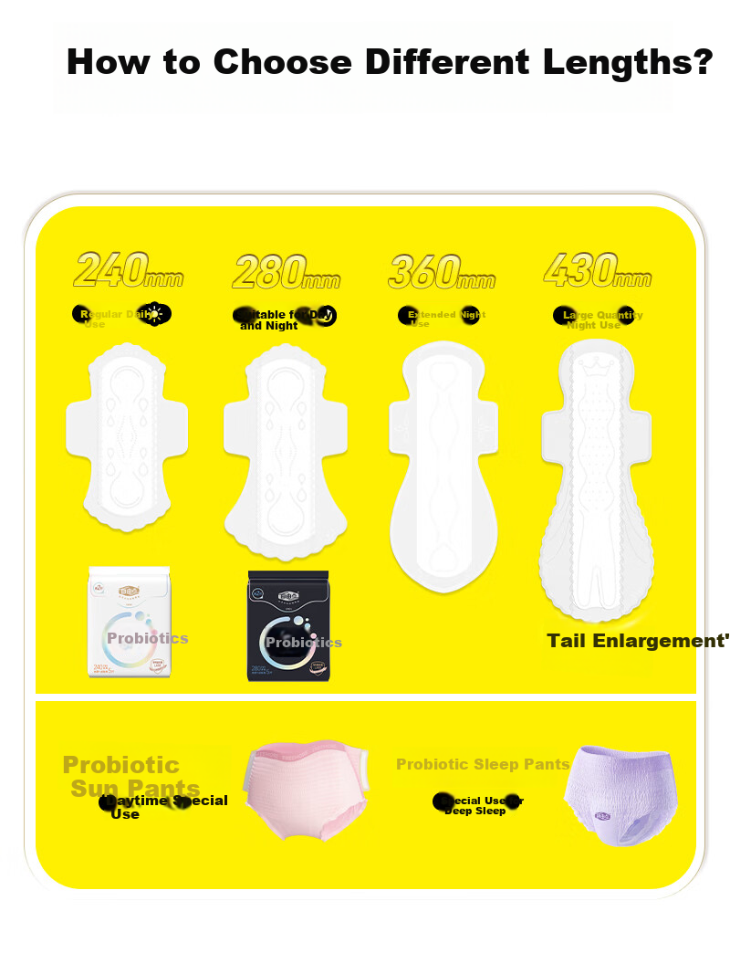 FREEMORE Black Friday Zhao Lusi Same Style Probiotic Sanitary Napkins, Ultra-Thin Breathable Quick-Absorbing Leak-Proof Daytime Use 240mm 8 Packs 40 Pieces 11