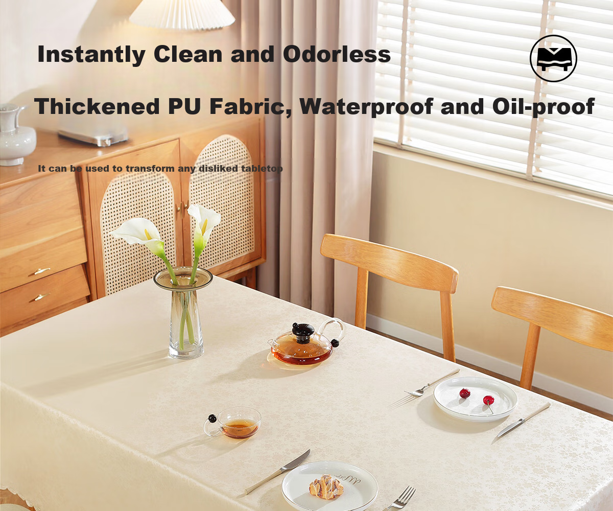 Ali Tablecloth, Waterproof, Oil-Resistant, Heat-Resistant, Luxurious Feel, Coffee Table Mat, PVC, Rectangular, Lucky Ball, 140*180cm 4