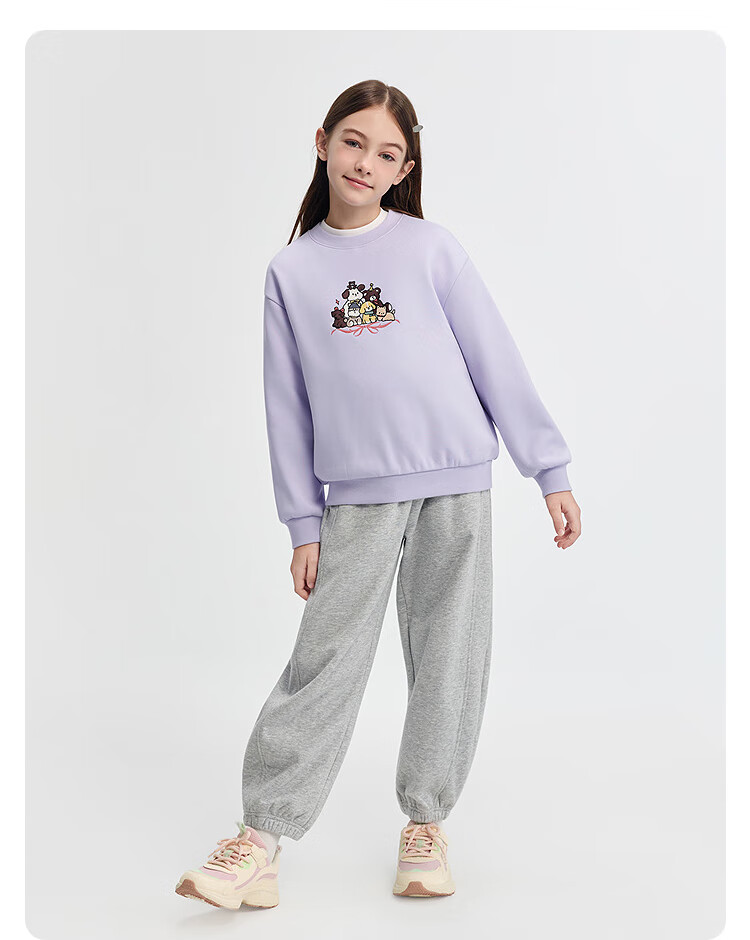 Balabala BalaOne Kids Fleece-Lined Pants Girls Sports Long Pants 2025 Winter Warmth 208425108004 5