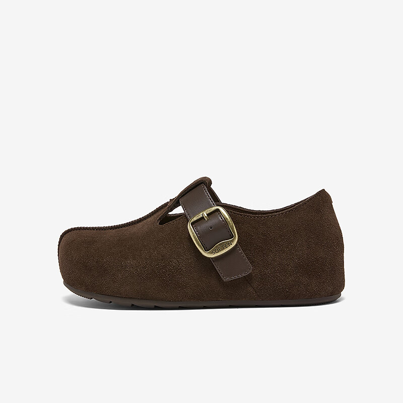 BASTO 26 Spring Birkenstock Vintage Outdoor Flat Casual Shoes Women Slip-On B9539AM6 Coffee Color Size 37
