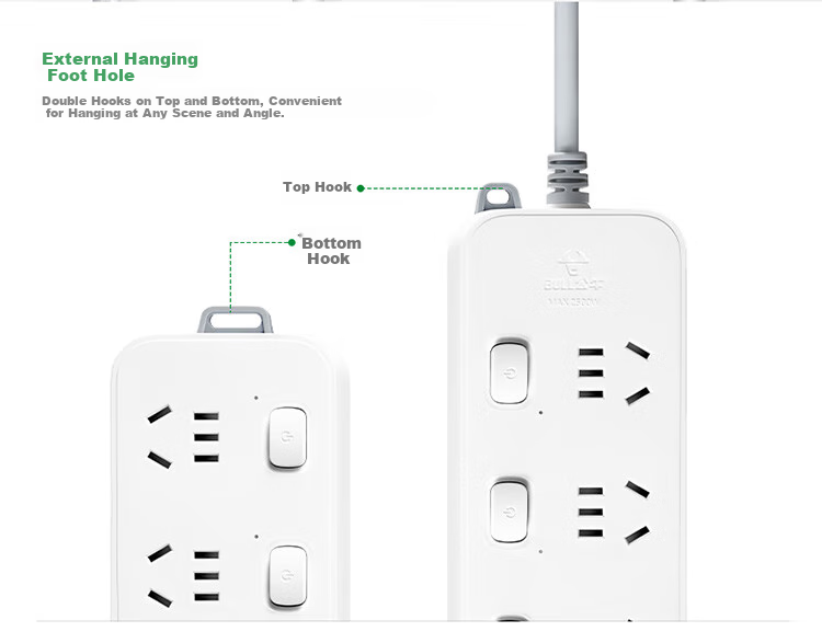 BULL Power Strip / Extension Cord / Surge Protector with Individual Switches, 3 Outlets, 3M Cord Length, 3C Certified 4