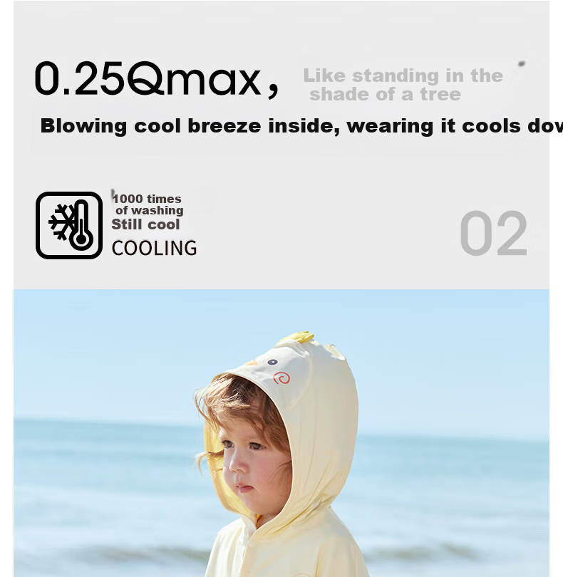 Beitaisi Children's Sun Protection Clothing, Breathable New Summer Thin Style, Baby Ice Silk Sun Protection Garment, Boys And Girls Shawl Cape 12