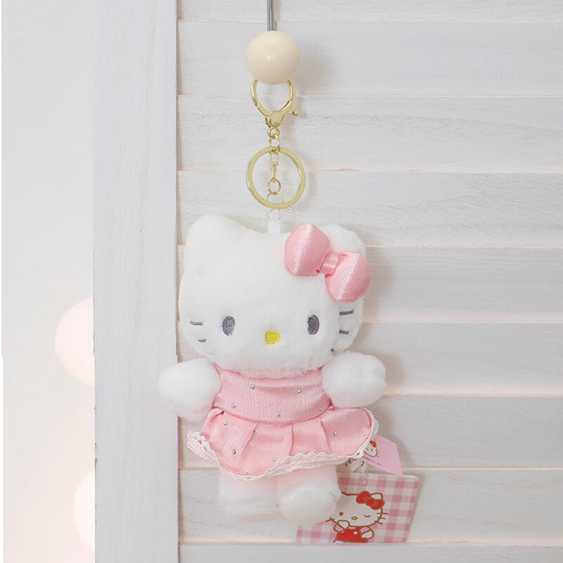 Hello Kitty Sanrio Plush Toy Keychain Birthday Women's Day March 8th Goddess Festival Gift Girlfriend Kitty Pendant