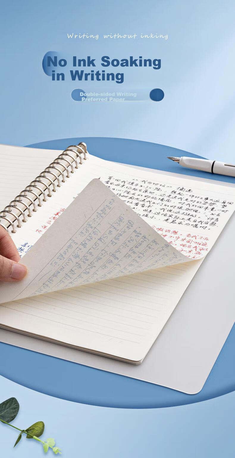 M&G Stationery A5/60 Sheets Loose-Leaf Refill, 20-Hole Detachable Notebook Paper, Homework Book, 80g Lined Inner Pages, Single Refill for Exams, APY9F20PA 8