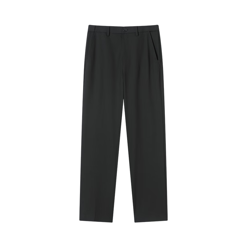 JD Jingzao High Elastic Anti-Static Men's Casual Pants Summer Business Wrinkle-Resistant Straight Black Trousers 34