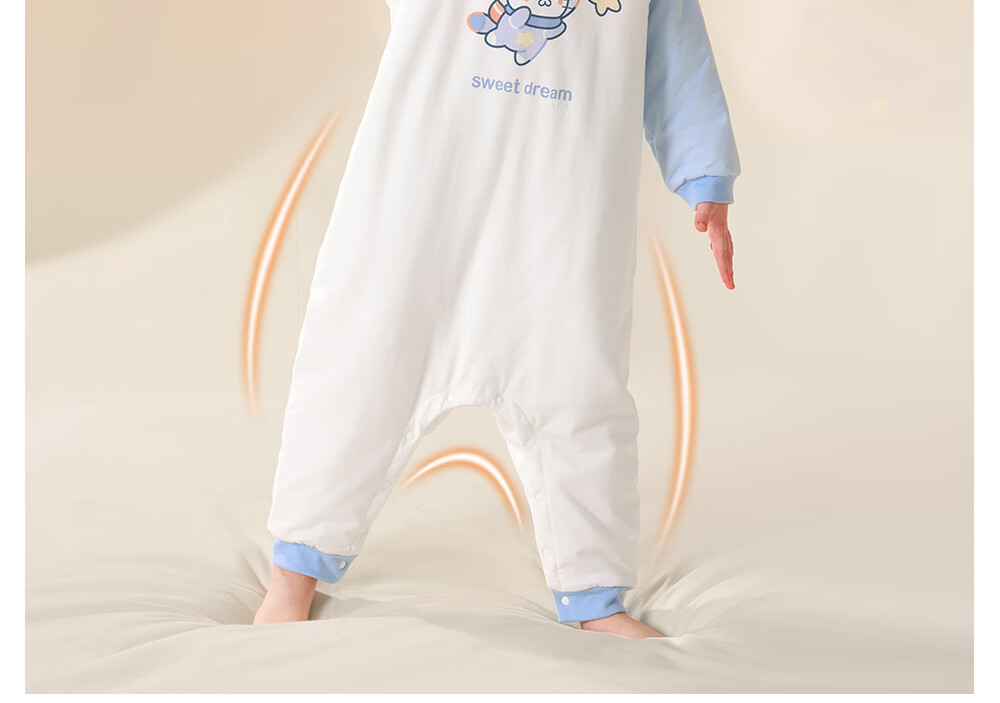 Betis Children's Pajamas Autumn Winter New Baby Pure Cotton Stomach Protection Boys Girls Quilted Homewear Jumpsuit Set 23