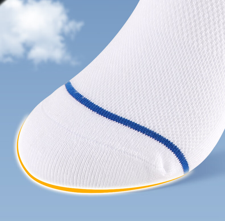 LI-NING Men's Socks (3 Pairs) Summer Sports Running Sweat-Absorbing Breathable Mid-Length Socks Fitness Badminton Cotton Socks for Women 4
