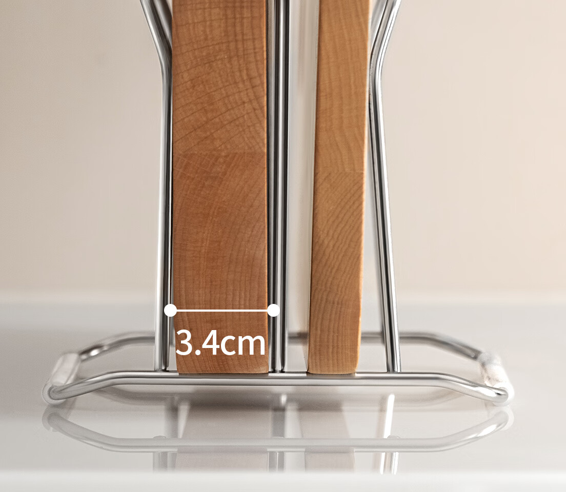 Lanjiaoluo Stainless Steel Cutting Board Rack, Chopping Board Storage Rack for Home Kitchen Countertop, Double-Layer Organizer Shelf 2